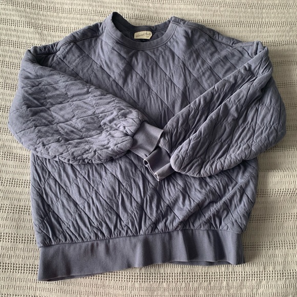 Vintage thread quilted sweatshirt (Large) - Picture 1 of 3